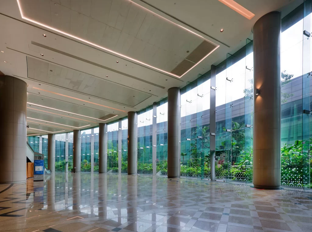 Courtyard Facing Corridor