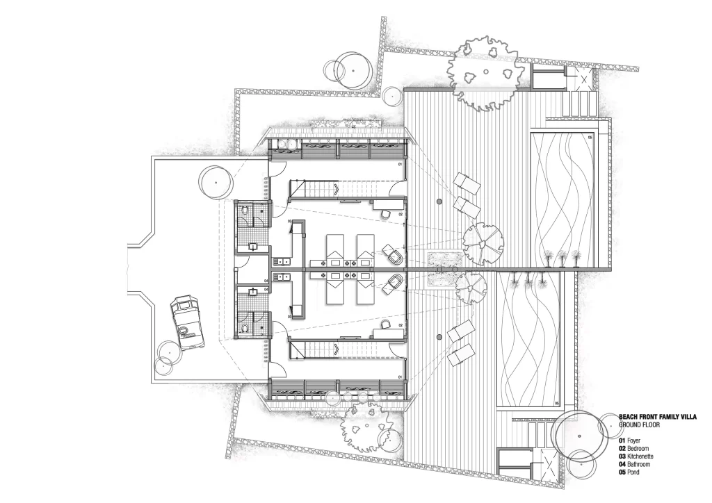 Beach Front Villa B - Ground Floor